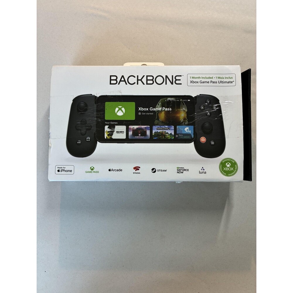 Backbone One IPhone Gamepad Controller Black Lightning Designed For Xbox IOS